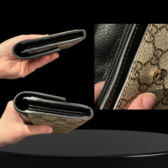 Gucci Black and Tan Long Wallet - Picture 5 of 7
